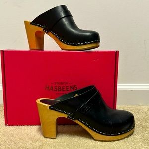 Swedish Hasbeens Slip In Classic Clogs